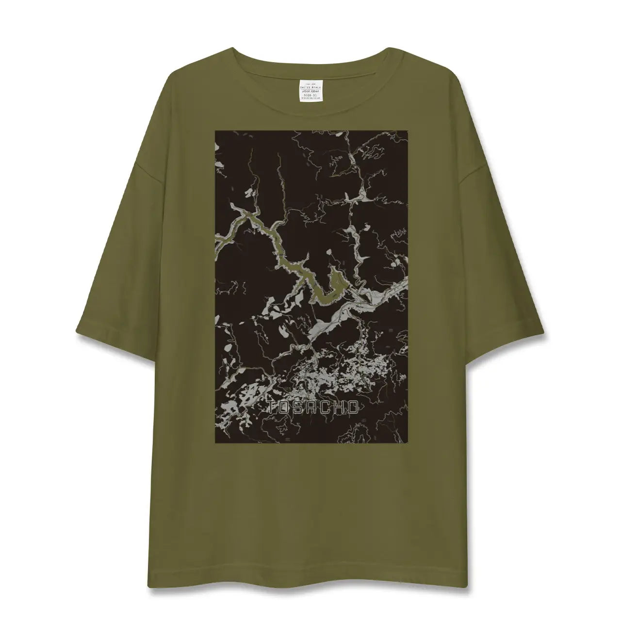 【土佐町(高知県)】地図柄ビッグシルエットTシャツ