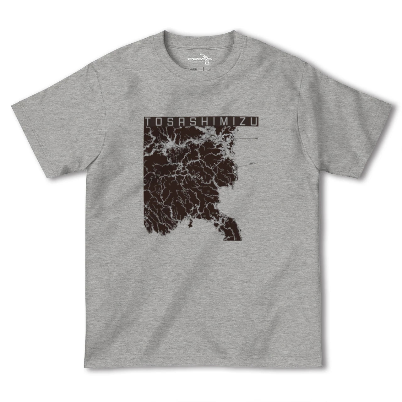 【土佐清水(高知県)】地図柄ヘビーウェイトTシャツ