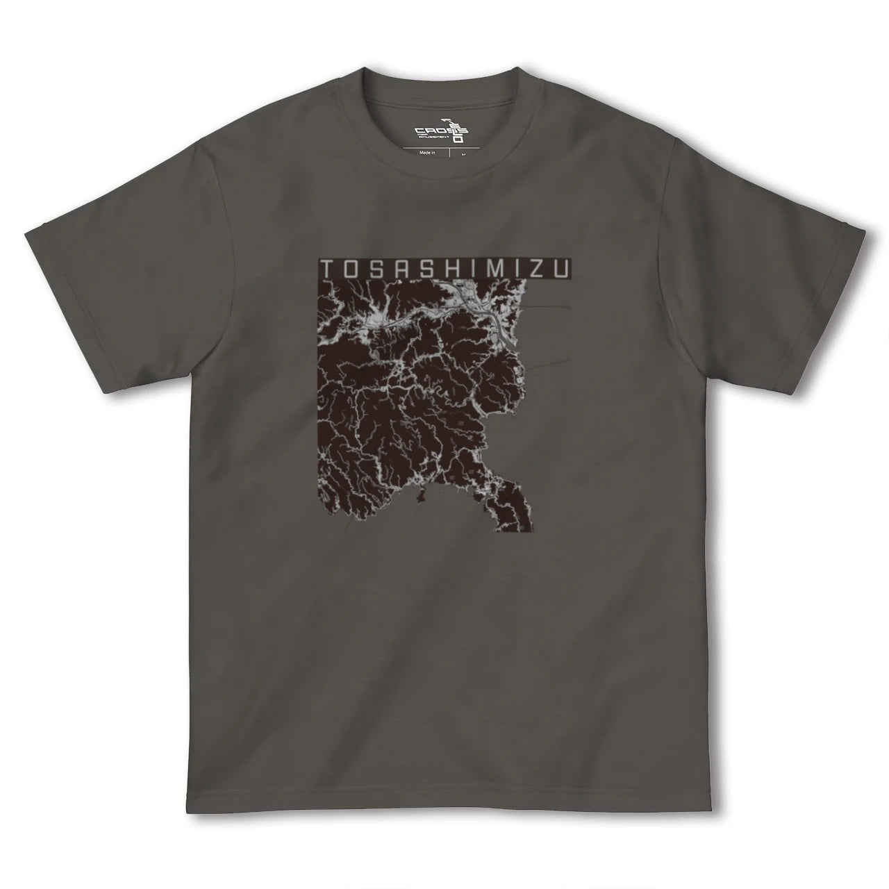 【土佐清水(高知県)】地図柄ヘビーウェイトTシャツ