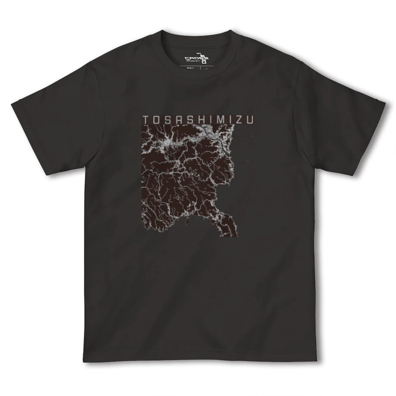 【土佐清水(高知県)】地図柄ヘビーウェイトTシャツ