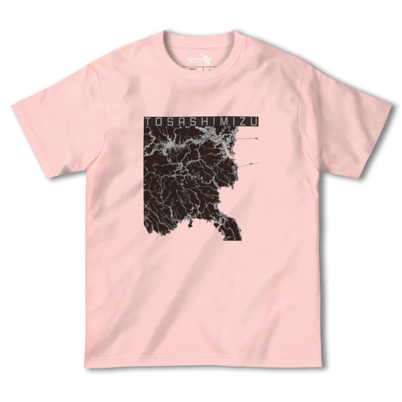 【土佐清水(高知県)】地図柄ヘビーウェイトTシャツ