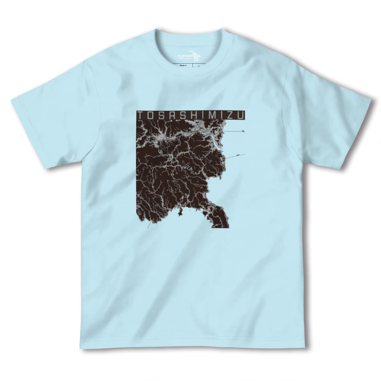 【土佐清水(高知県)】地図柄ヘビーウェイトTシャツ