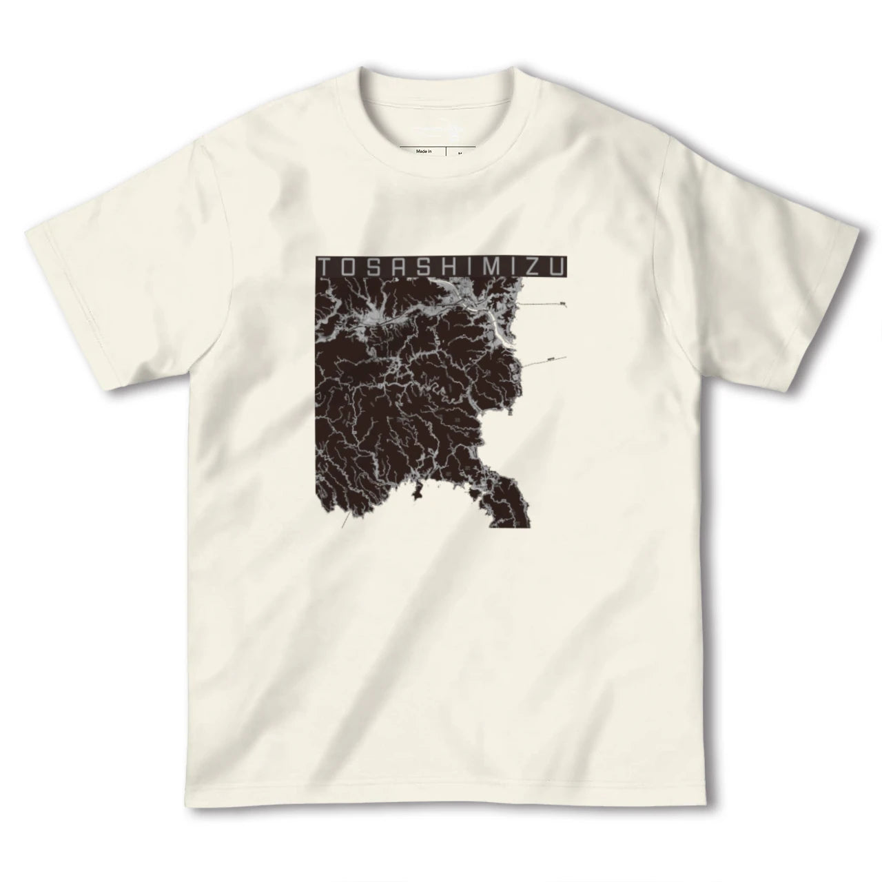 【土佐清水(高知県)】地図柄ヘビーウェイトTシャツ