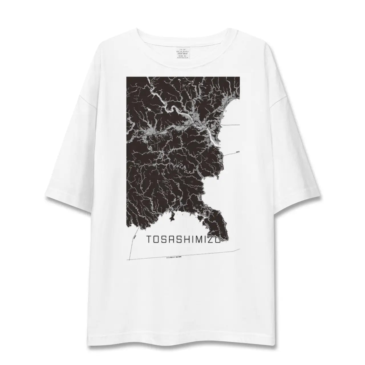 【土佐清水(高知県)】地図柄ビッグシルエットTシャツ