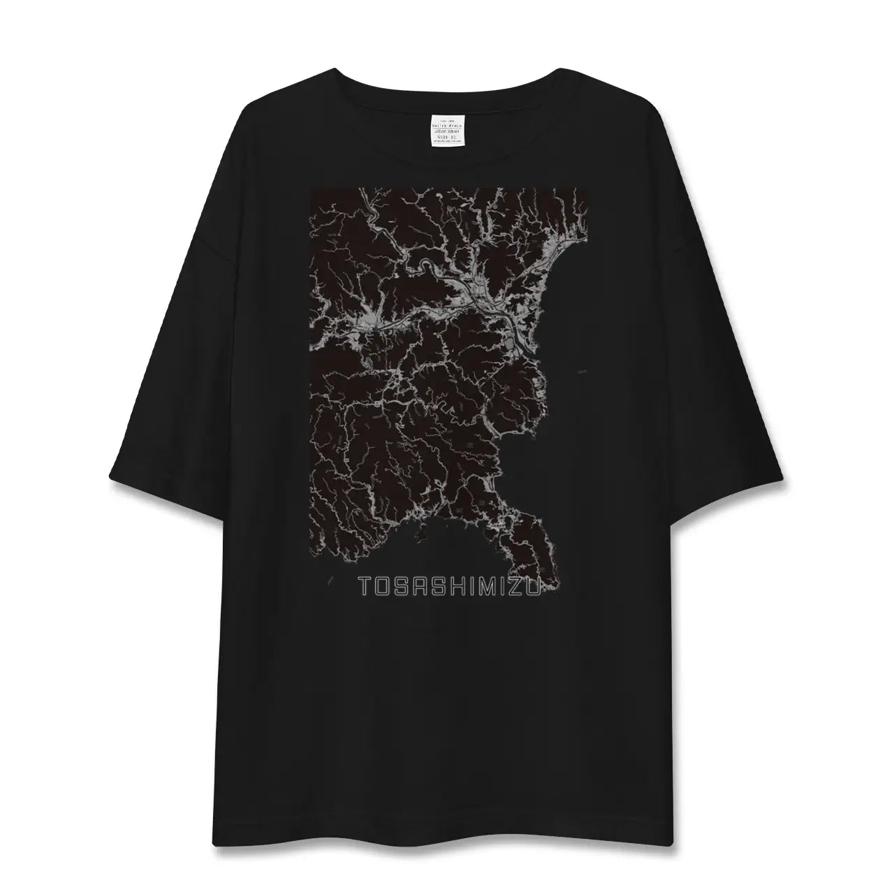 【土佐清水(高知県)】地図柄ビッグシルエットTシャツ