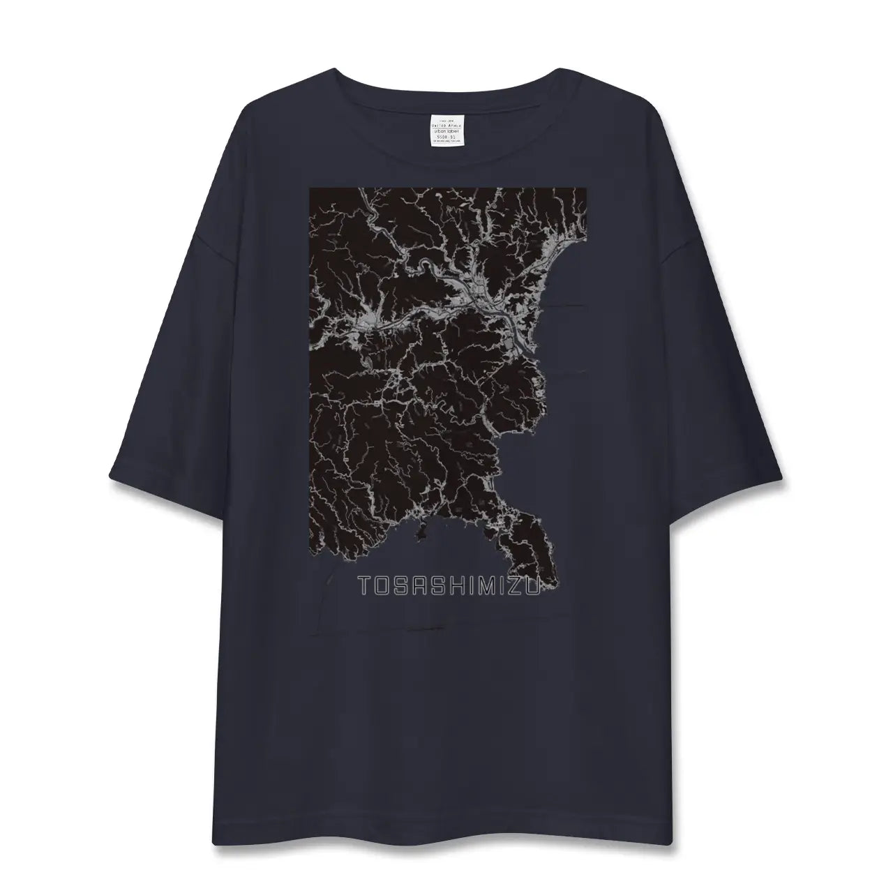 【土佐清水(高知県)】地図柄ビッグシルエットTシャツ