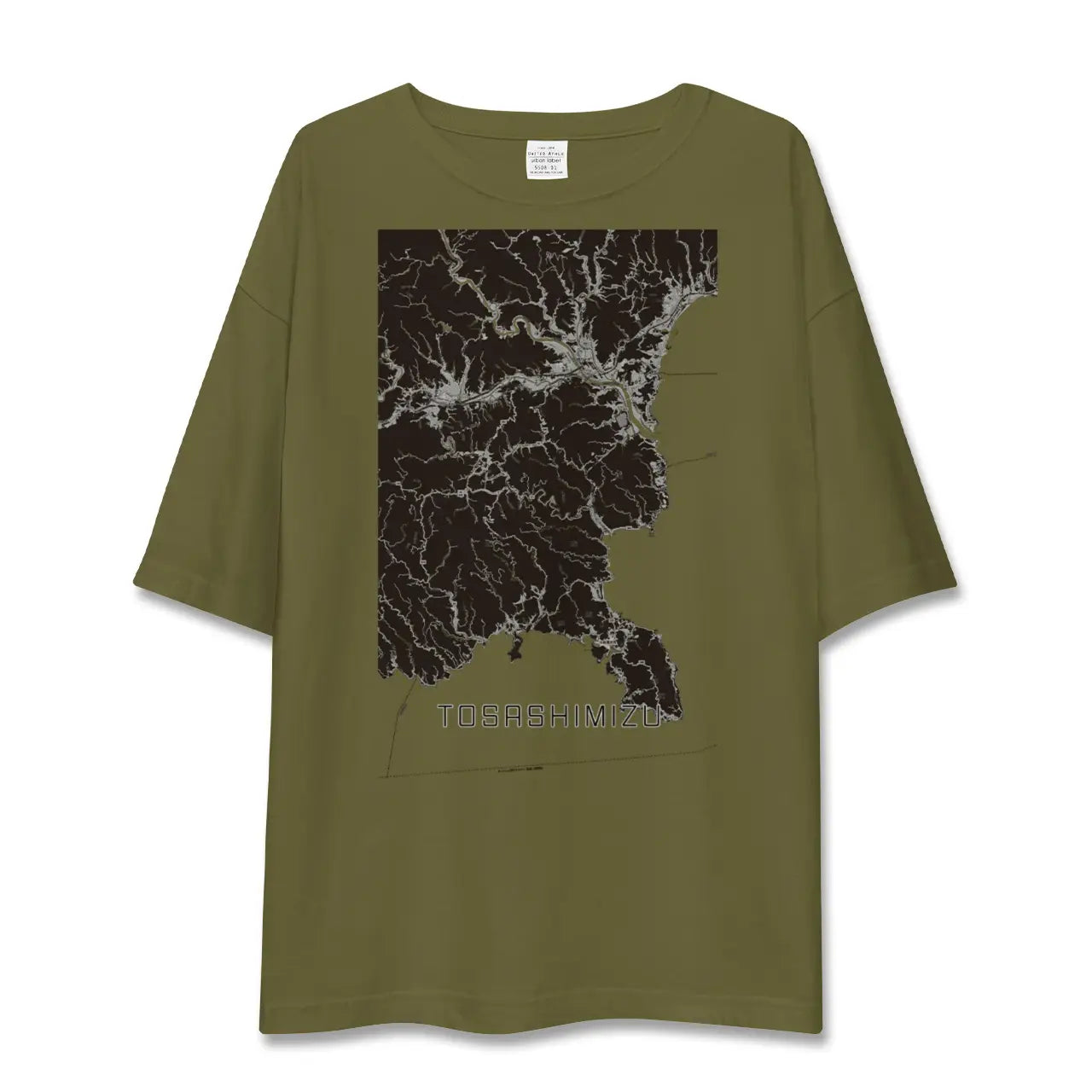 【土佐清水(高知県)】地図柄ビッグシルエットTシャツ