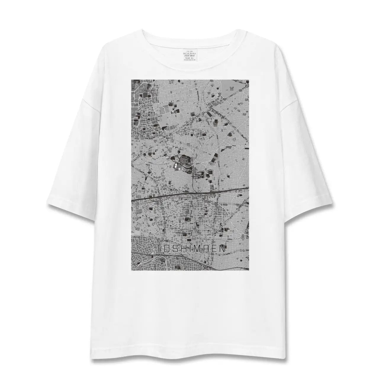 【豊島園(東京都)】地図柄ビッグシルエットTシャツ