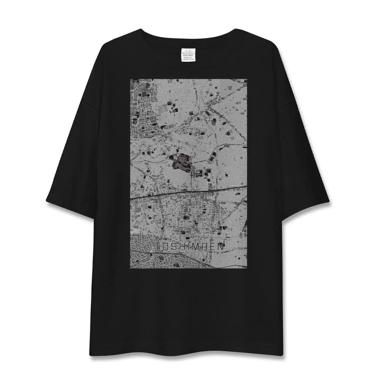【豊島園(東京都)】地図柄ビッグシルエットTシャツ