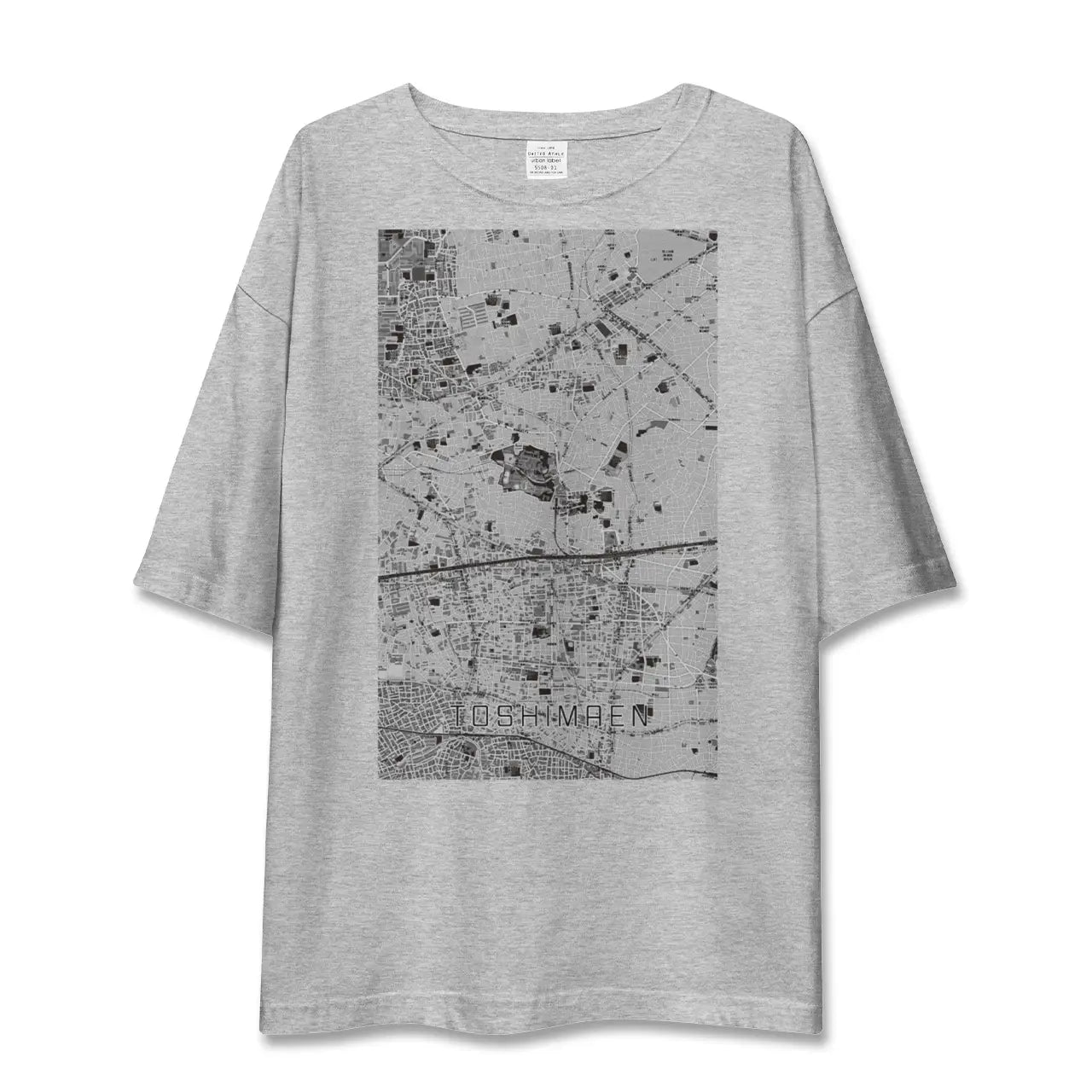 【豊島園(東京都)】地図柄ビッグシルエットTシャツ