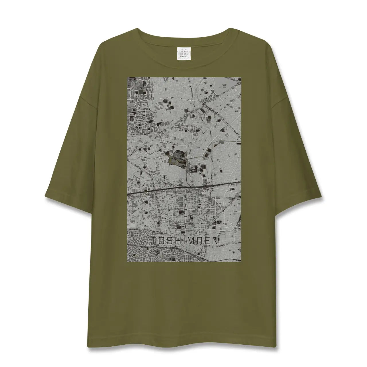 【豊島園(東京都)】地図柄ビッグシルエットTシャツ