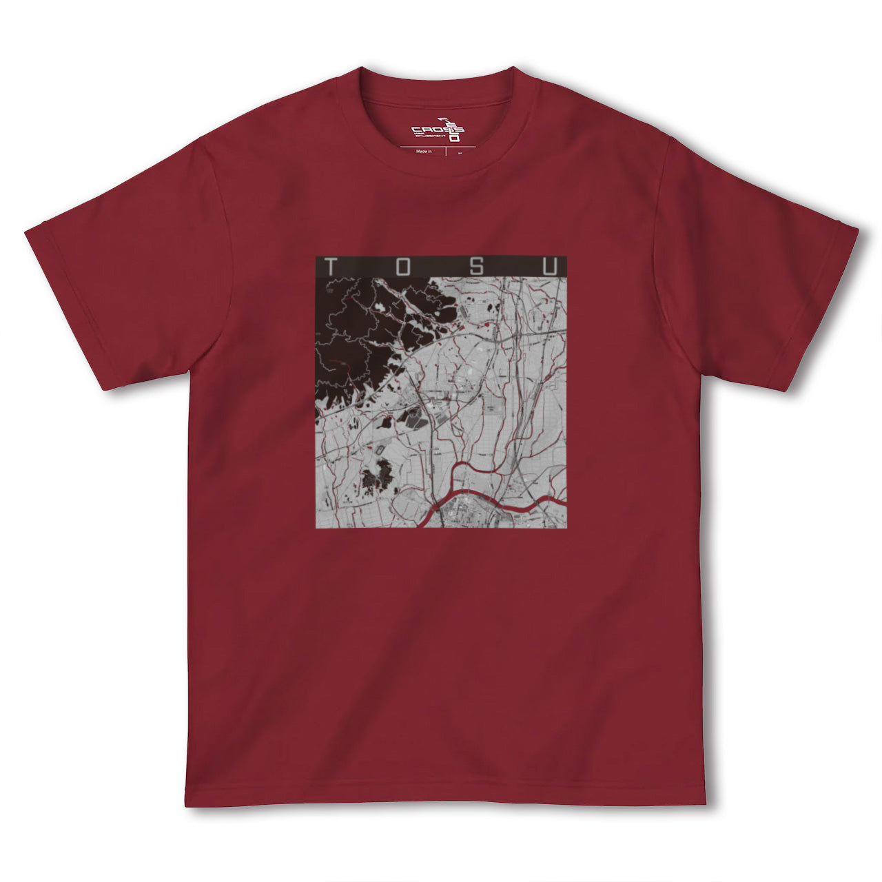 【鳥栖(佐賀県)】地図柄ヘビーウェイトTシャツ