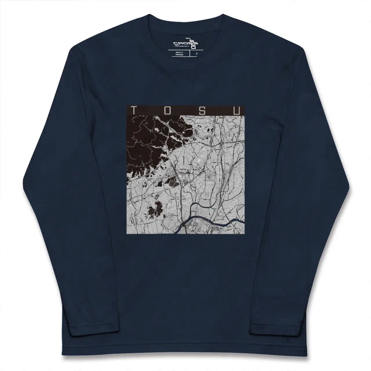 【鳥栖(佐賀県)】地図柄ロングスリーブTシャツ