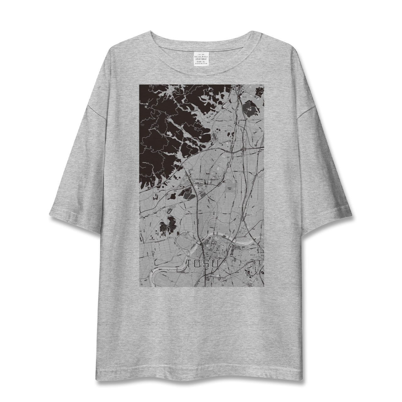 【鳥栖(佐賀県)】地図柄ビッグシルエットTシャツ
