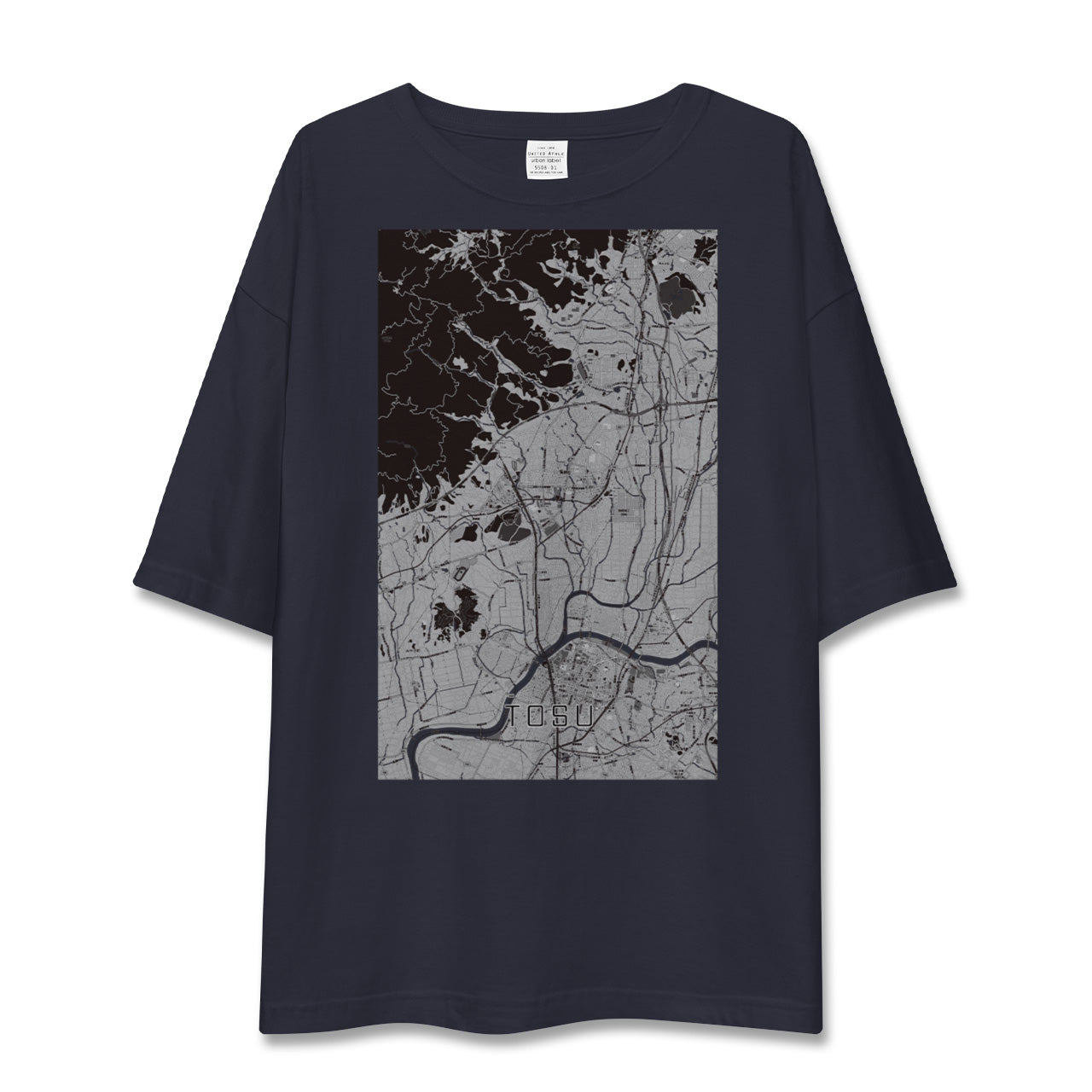 【鳥栖(佐賀県)】地図柄ビッグシルエットTシャツ