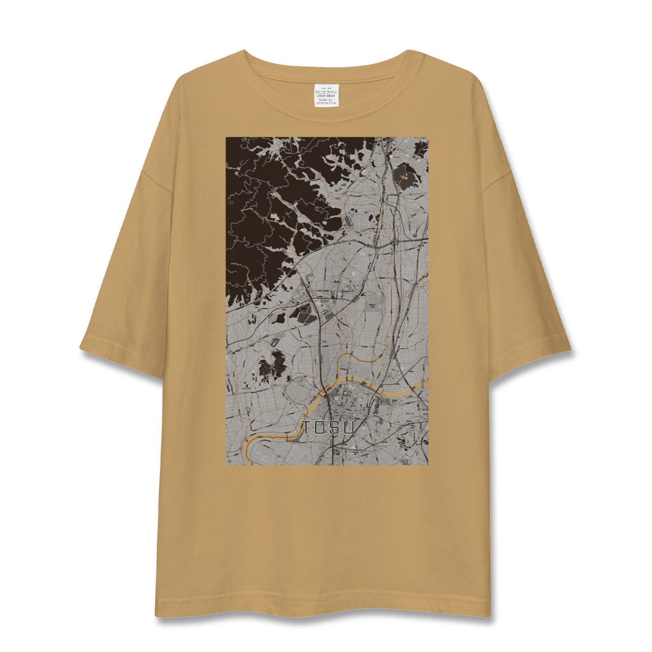 【鳥栖(佐賀県)】地図柄ビッグシルエットTシャツ