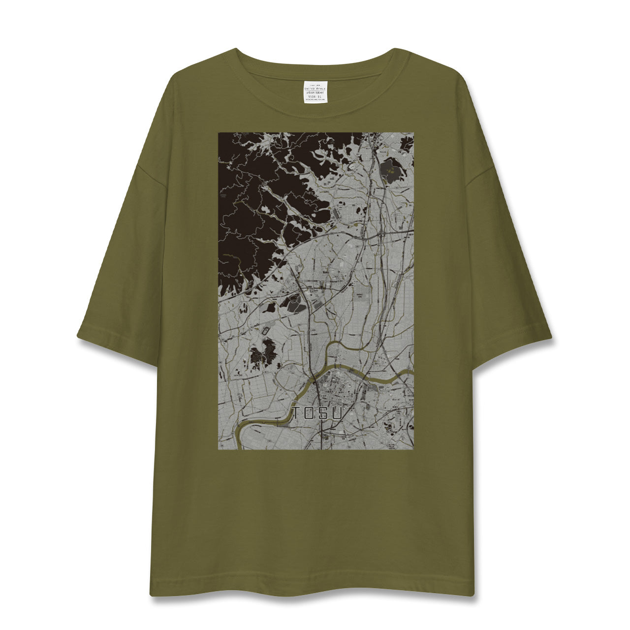 【鳥栖(佐賀県)】地図柄ビッグシルエットTシャツ