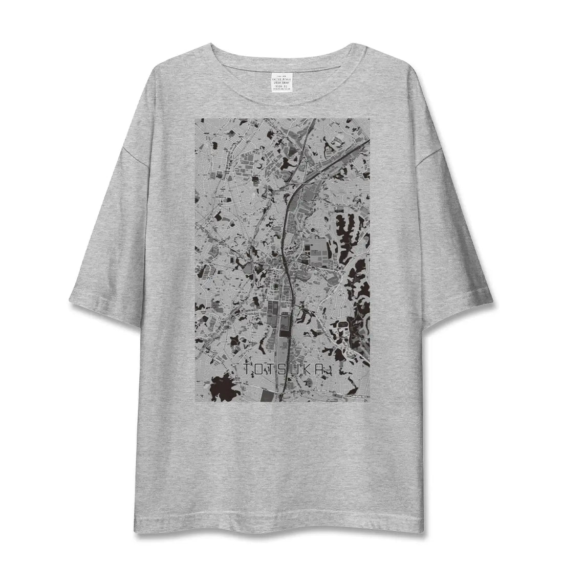 【戸塚(神奈川県)】地図柄ビッグシルエットTシャツ