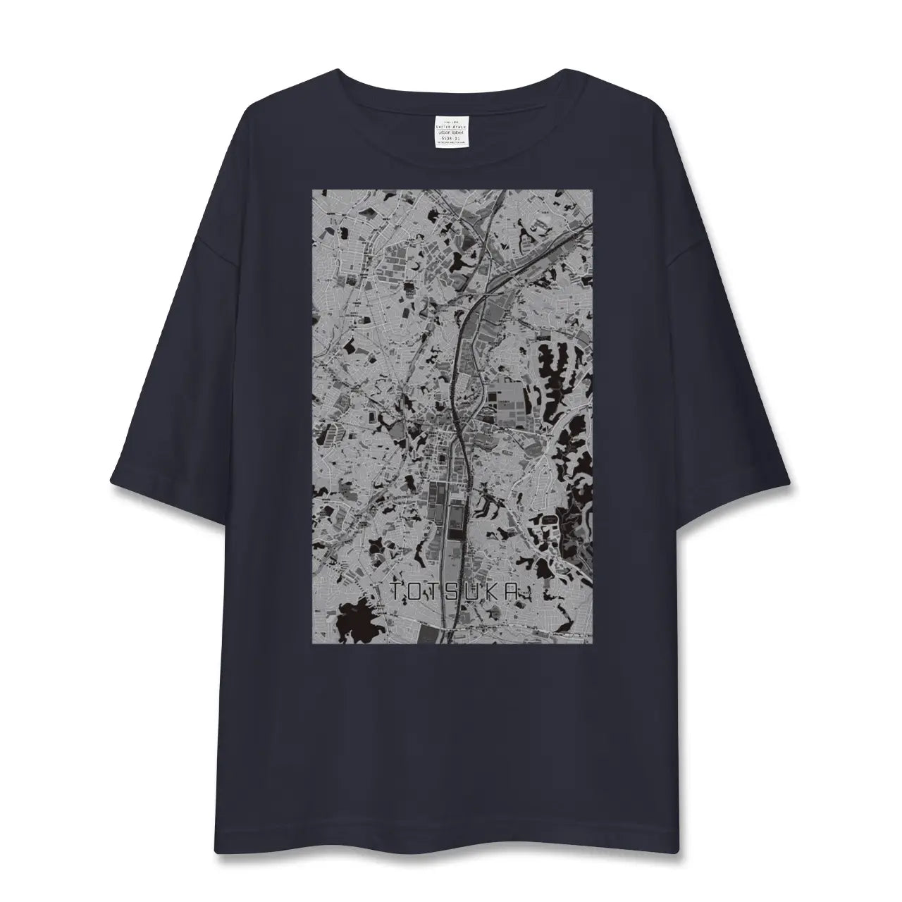 【戸塚(神奈川県)】地図柄ビッグシルエットTシャツ