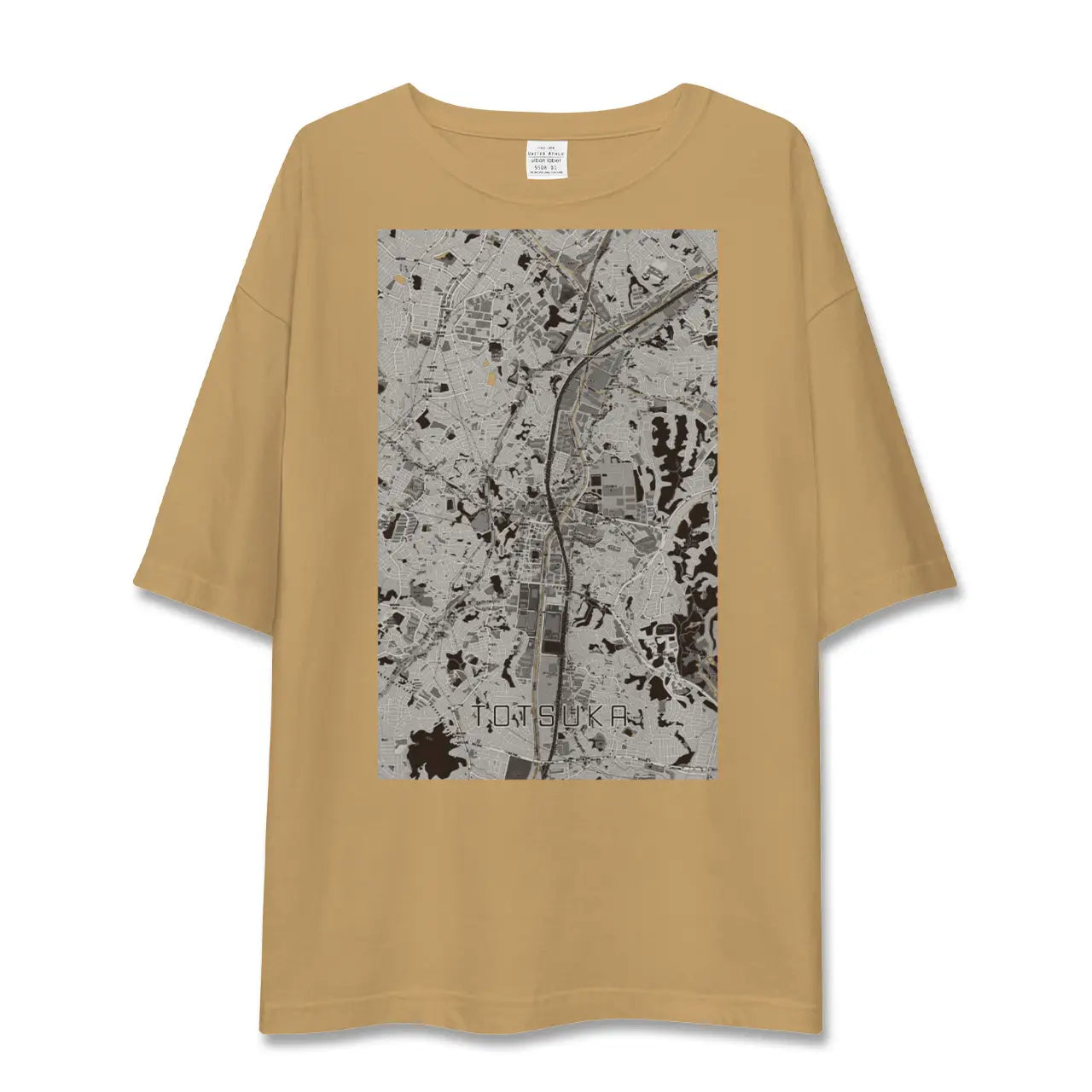 【戸塚(神奈川県)】地図柄ビッグシルエットTシャツ