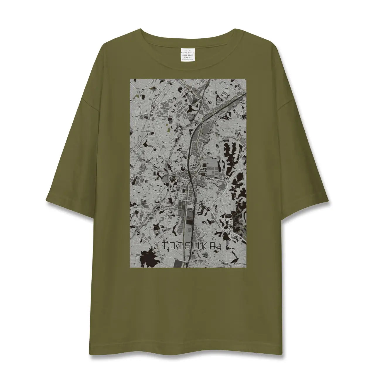 【戸塚(神奈川県)】地図柄ビッグシルエットTシャツ