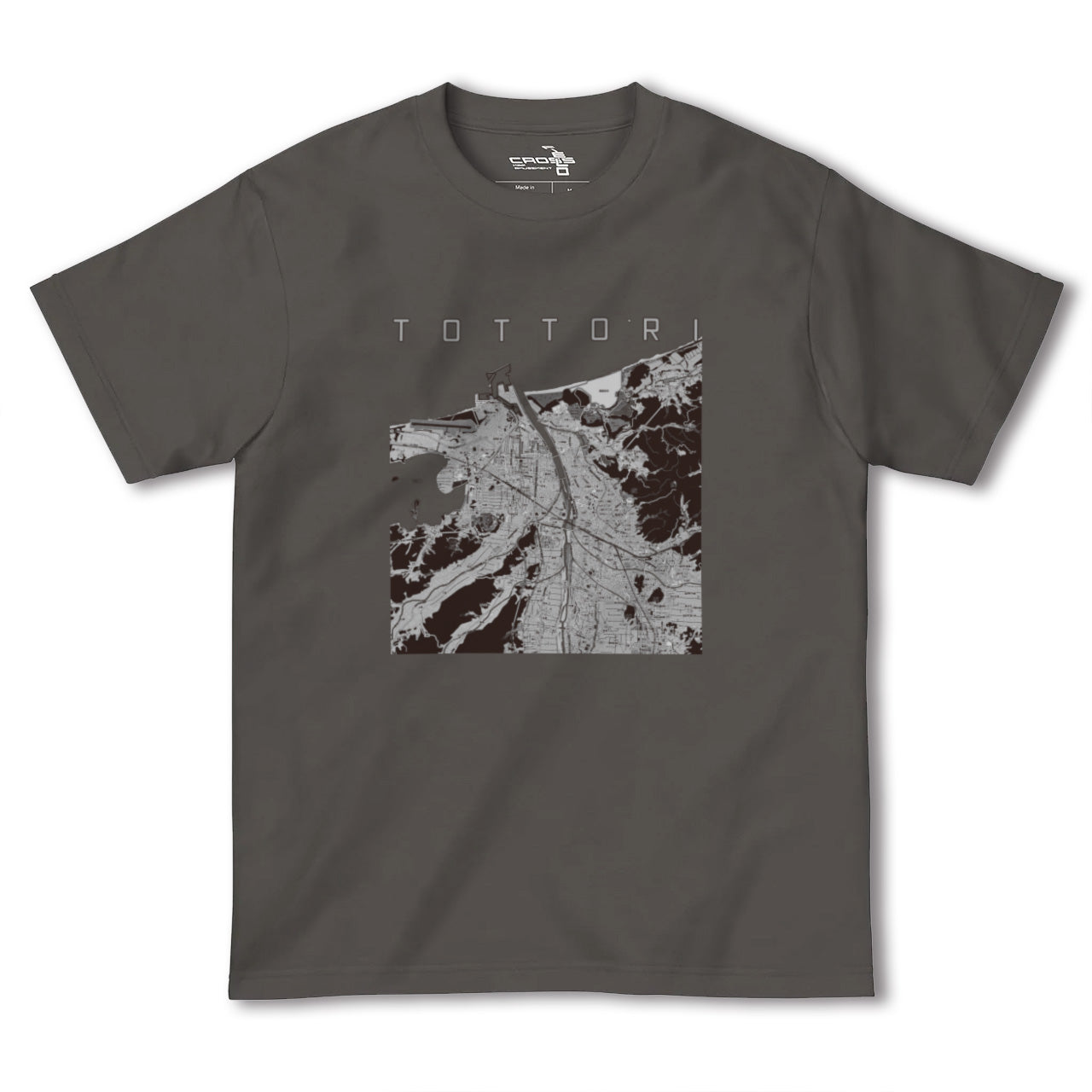 【鳥取(鳥取県)】地図柄ヘビーウェイトTシャツ