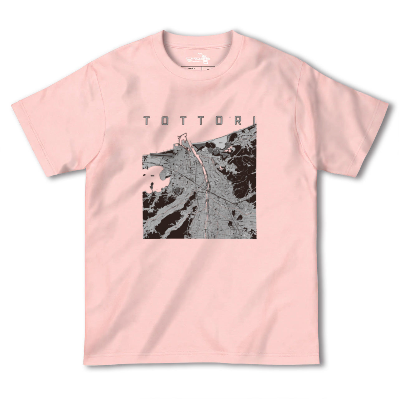 【鳥取(鳥取県)】地図柄ヘビーウェイトTシャツ