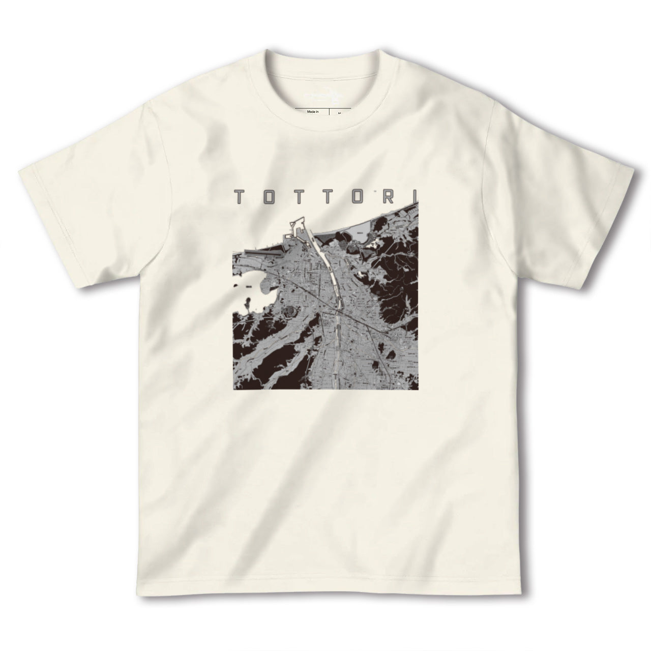 【鳥取(鳥取県)】地図柄ヘビーウェイトTシャツ