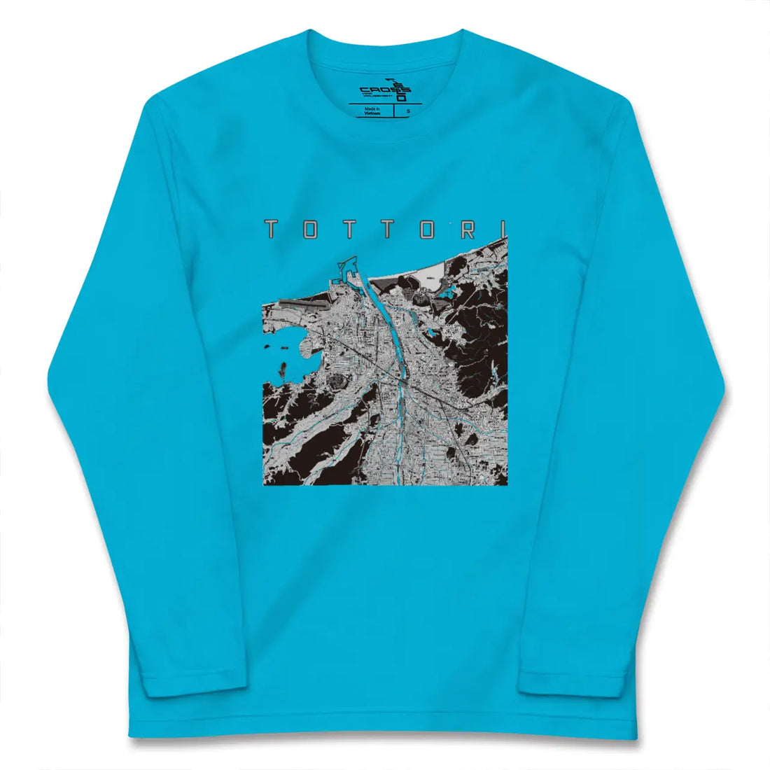 【鳥取(鳥取県)】地図柄ロングスリーブTシャツ