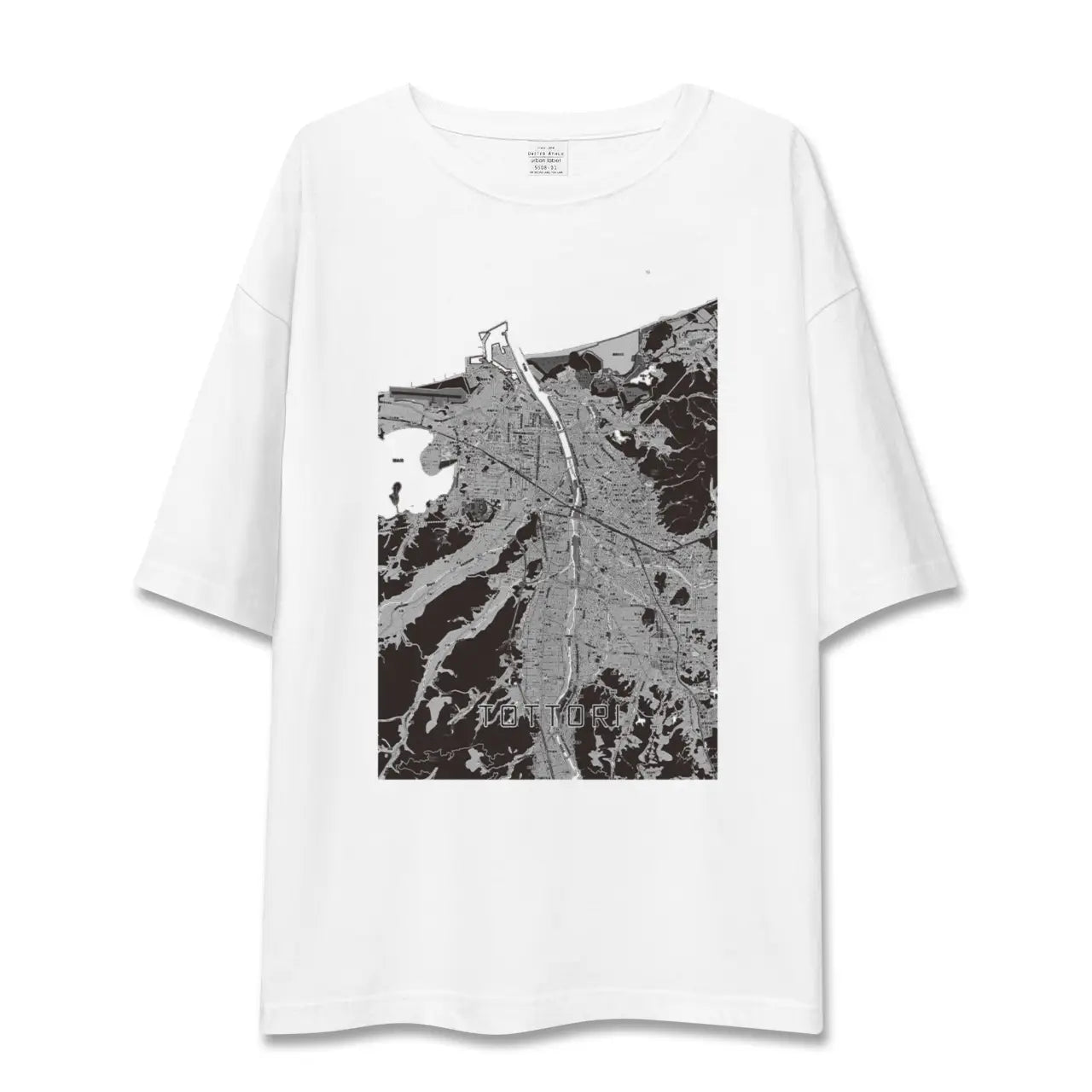 【鳥取(鳥取県)】地図柄ビッグシルエットTシャツ