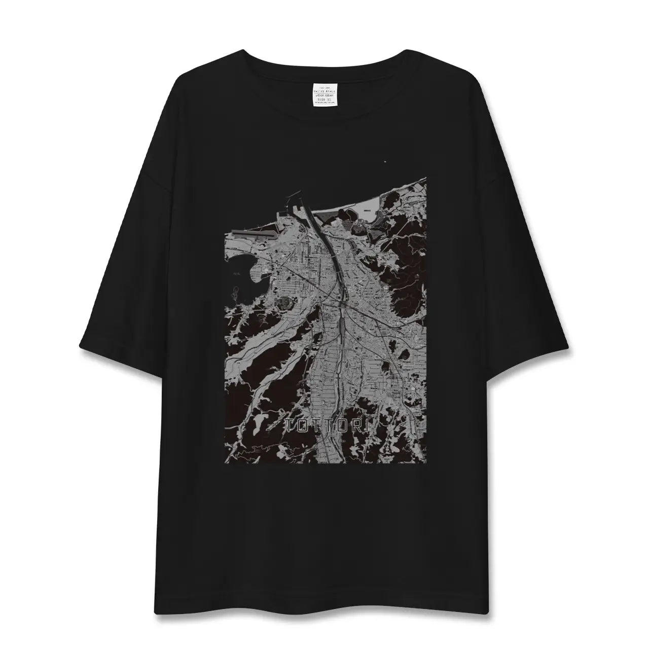 【鳥取(鳥取県)】地図柄ビッグシルエットTシャツ