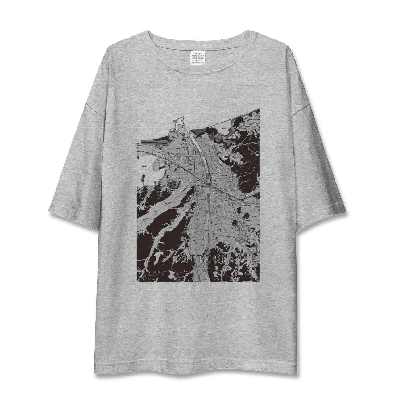【鳥取(鳥取県)】地図柄ビッグシルエットTシャツ