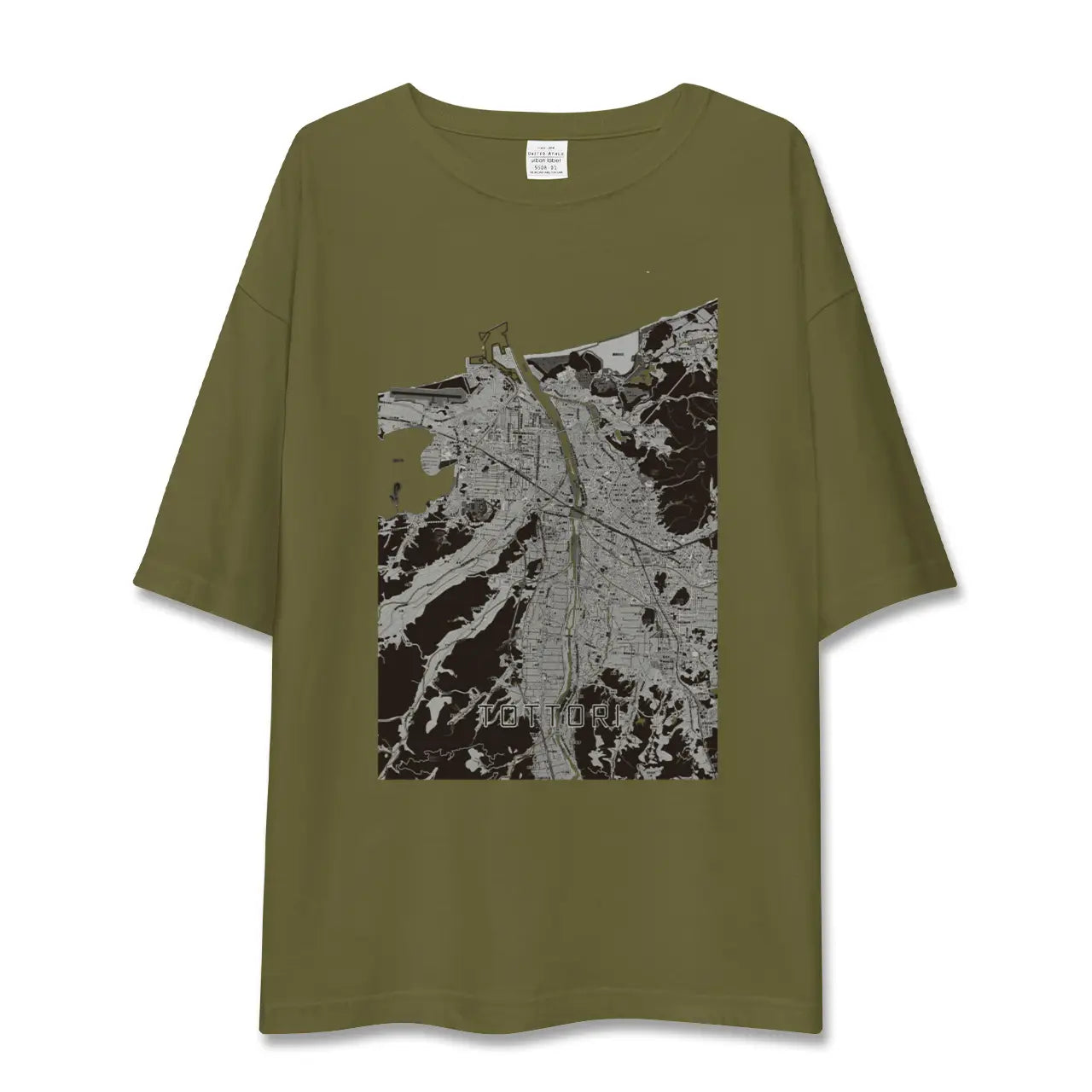 【鳥取(鳥取県)】地図柄ビッグシルエットTシャツ