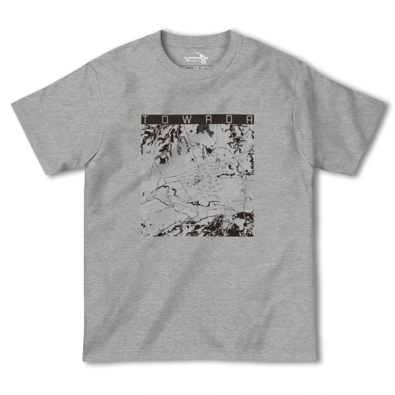 【十和田(青森県)】地図柄ヘビーウェイトTシャツ