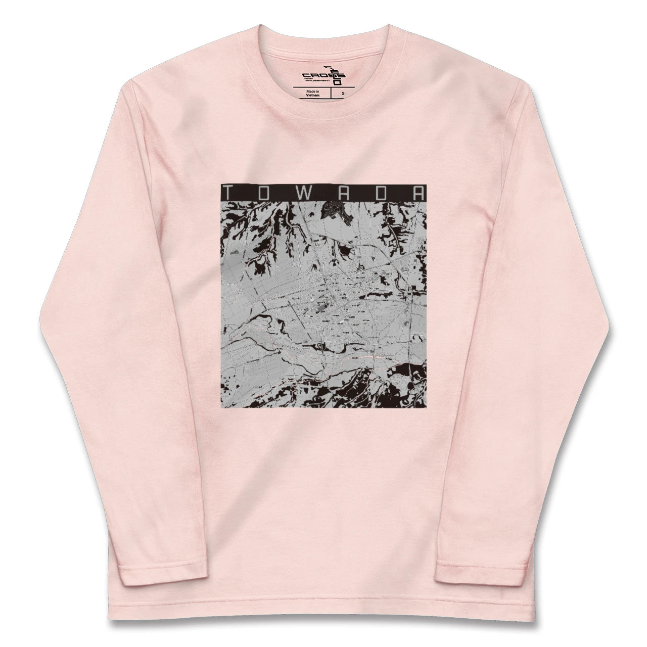 【十和田(青森県)】地図柄ロングスリーブTシャツ