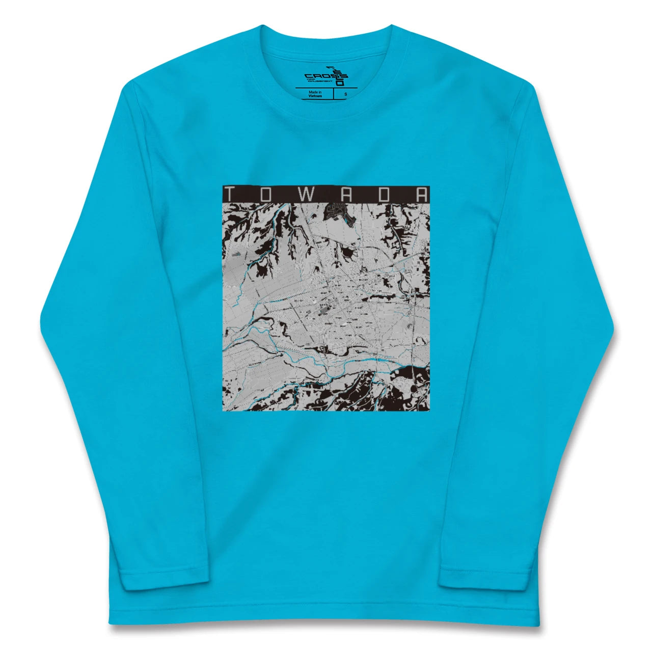 【十和田(青森県)】地図柄ロングスリーブTシャツ