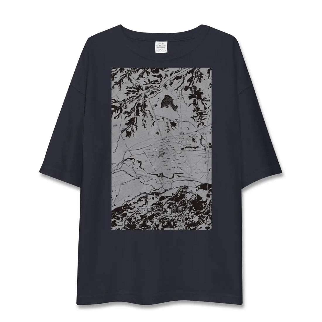 【十和田(青森県)】地図柄ビッグシルエットTシャツ