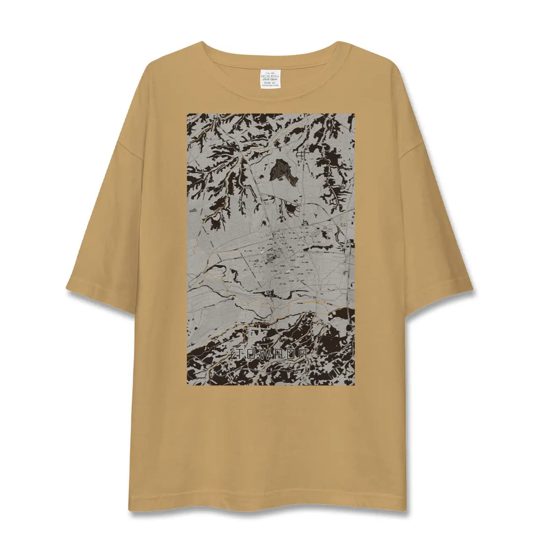 【十和田(青森県)】地図柄ビッグシルエットTシャツ