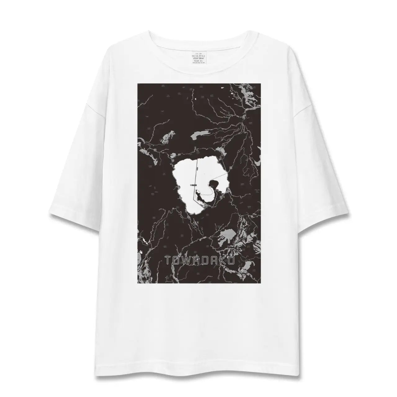 【十和田湖(青森県)】地図柄ビッグシルエットTシャツ