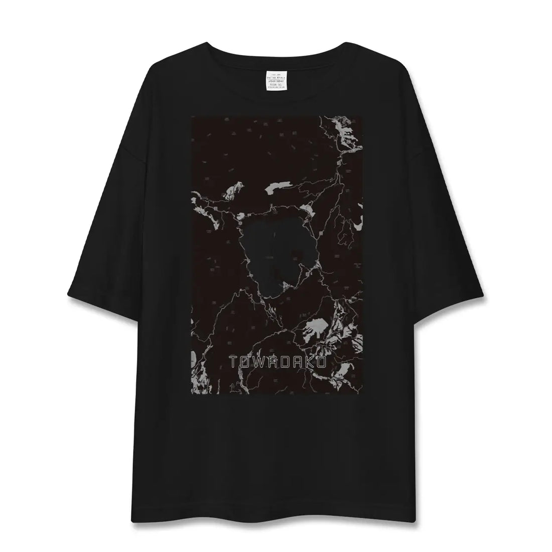 【十和田湖(青森県)】地図柄ビッグシルエットTシャツ