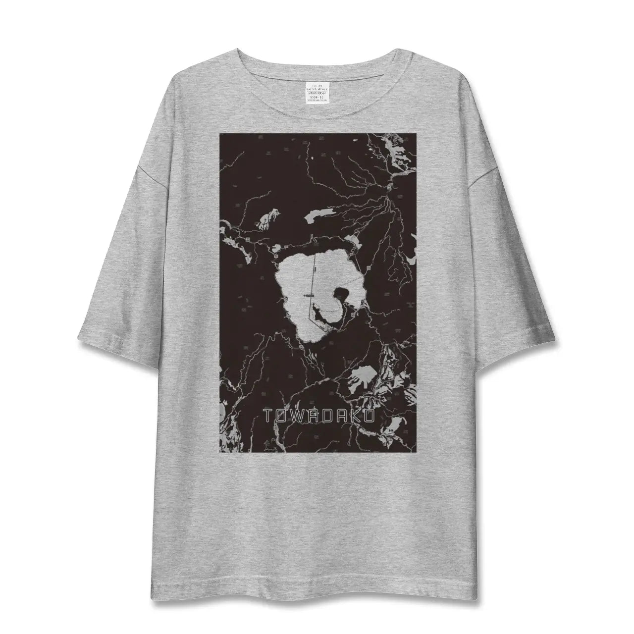 【十和田湖(青森県)】地図柄ビッグシルエットTシャツ