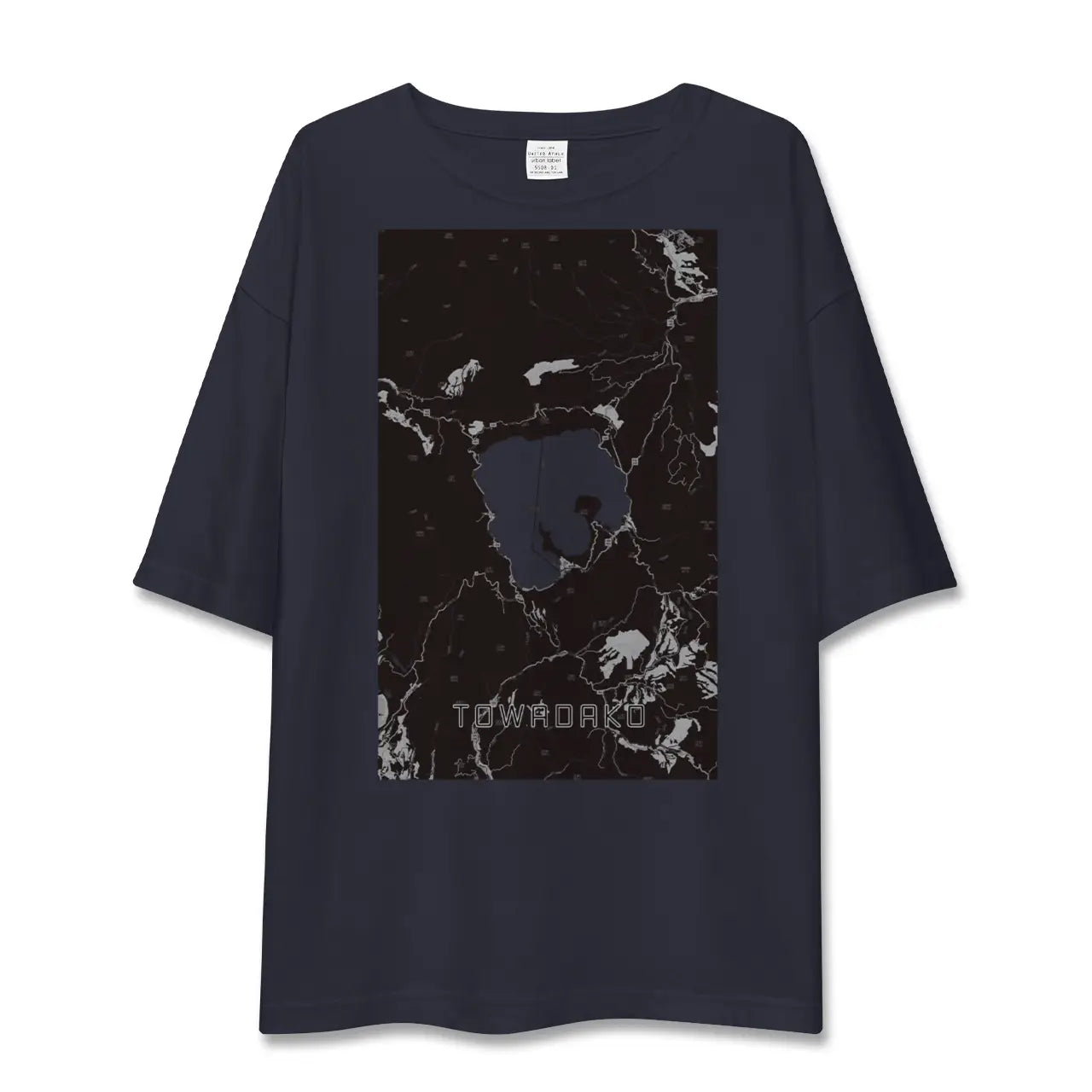 【十和田湖(青森県)】地図柄ビッグシルエットTシャツ