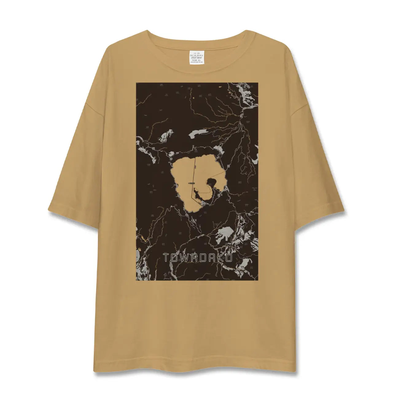 【十和田湖(青森県)】地図柄ビッグシルエットTシャツ