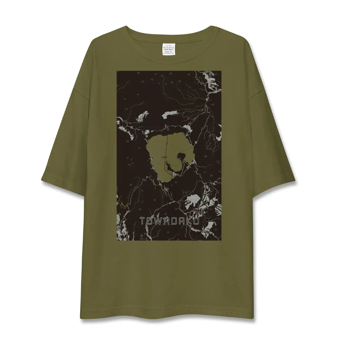 【十和田湖(青森県)】地図柄ビッグシルエットTシャツ