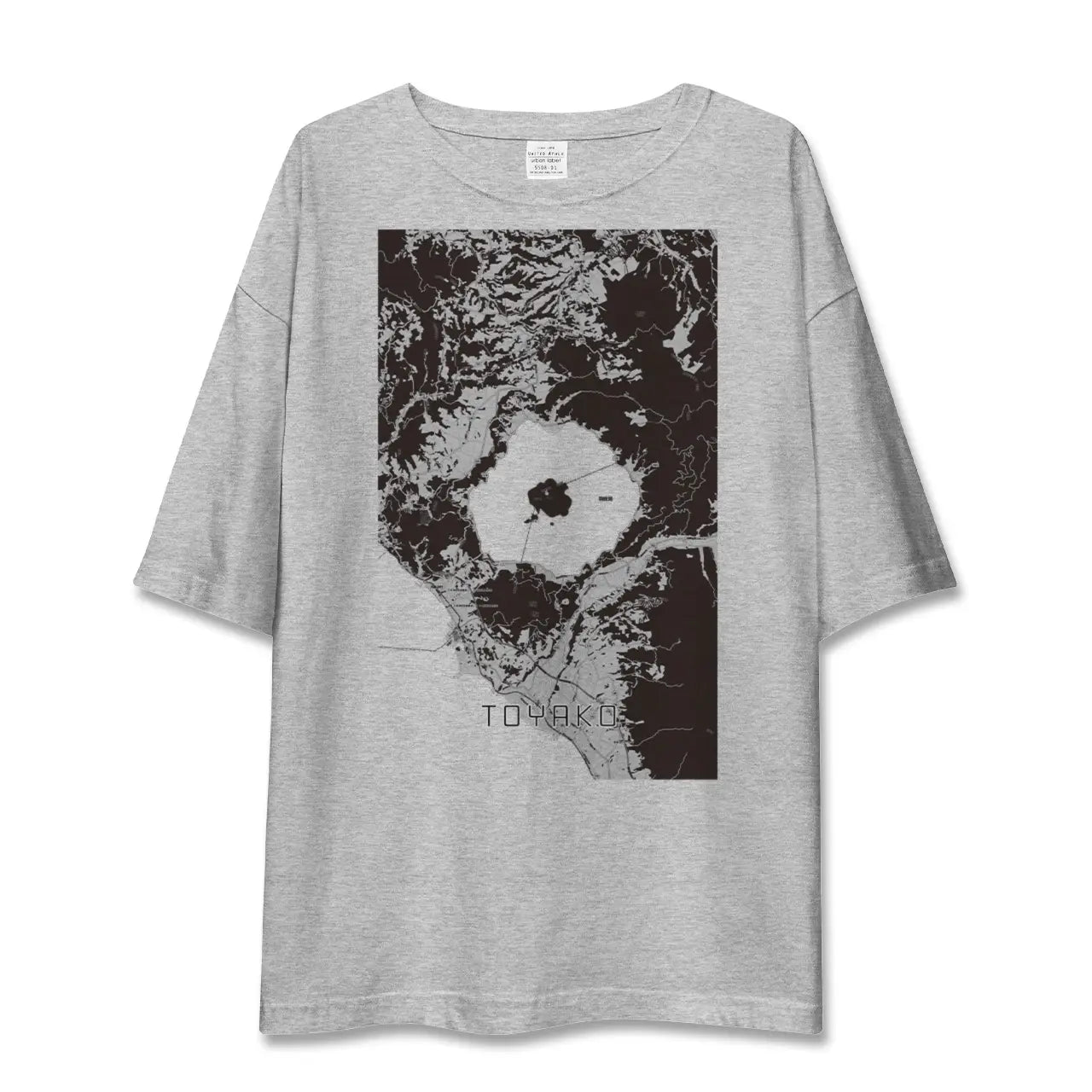 【洞爺湖(北海道)】地図柄ビッグシルエットTシャツ