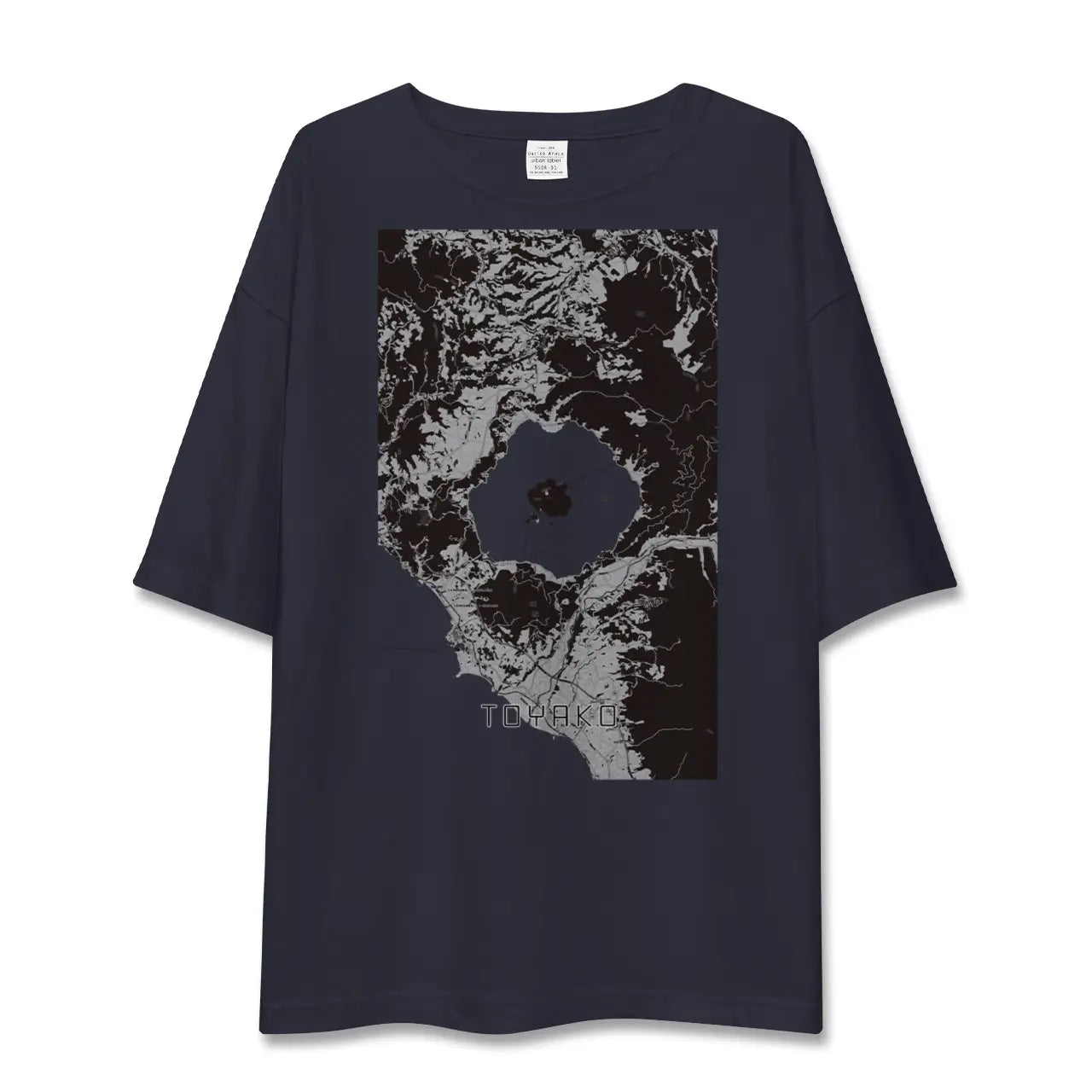 【洞爺湖(北海道)】地図柄ビッグシルエットTシャツ