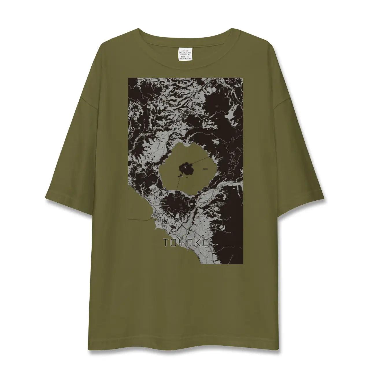【洞爺湖(北海道)】地図柄ビッグシルエットTシャツ