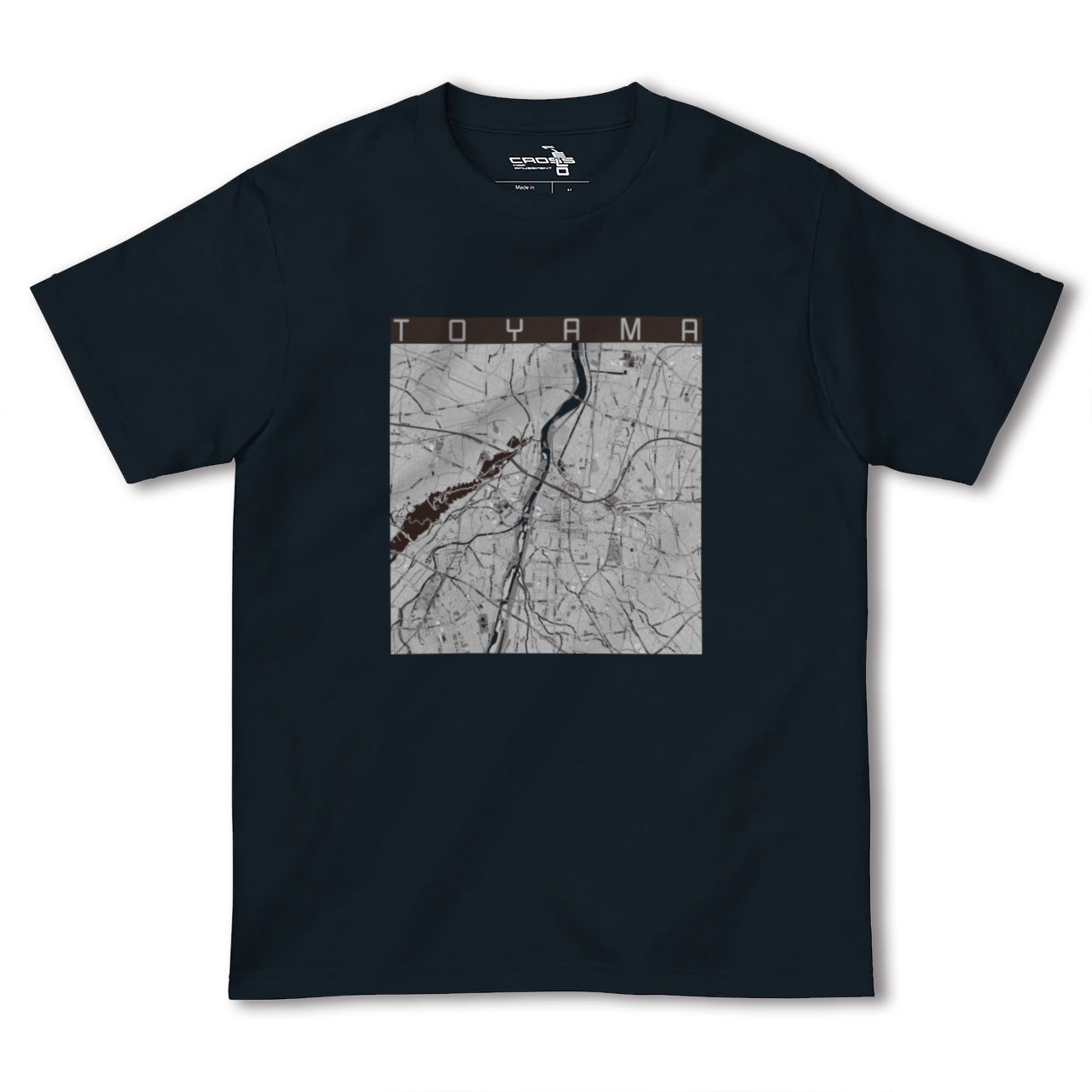 【富山(富山県)】地図柄ヘビーウェイトTシャツ