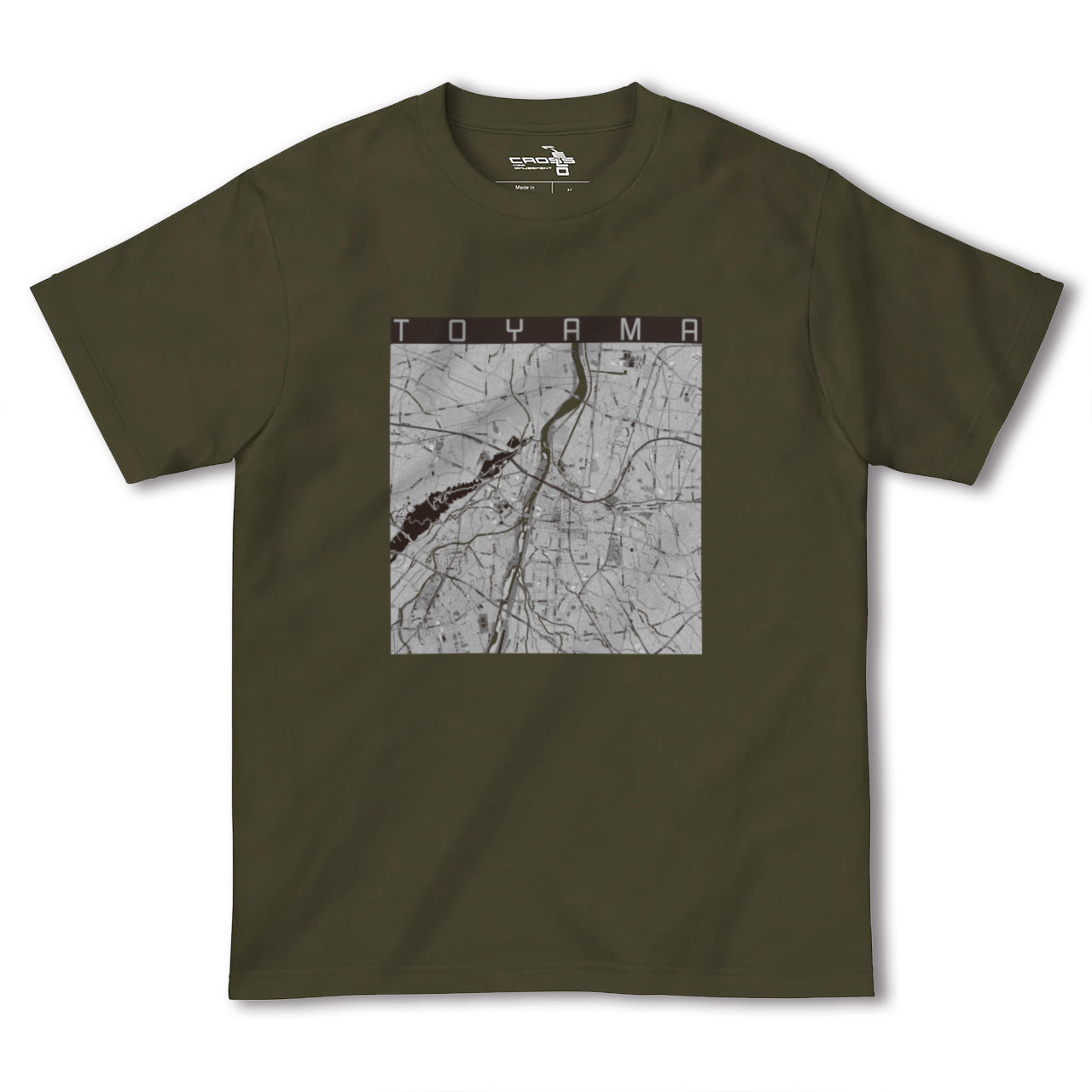 【富山(富山県)】地図柄ヘビーウェイトTシャツ