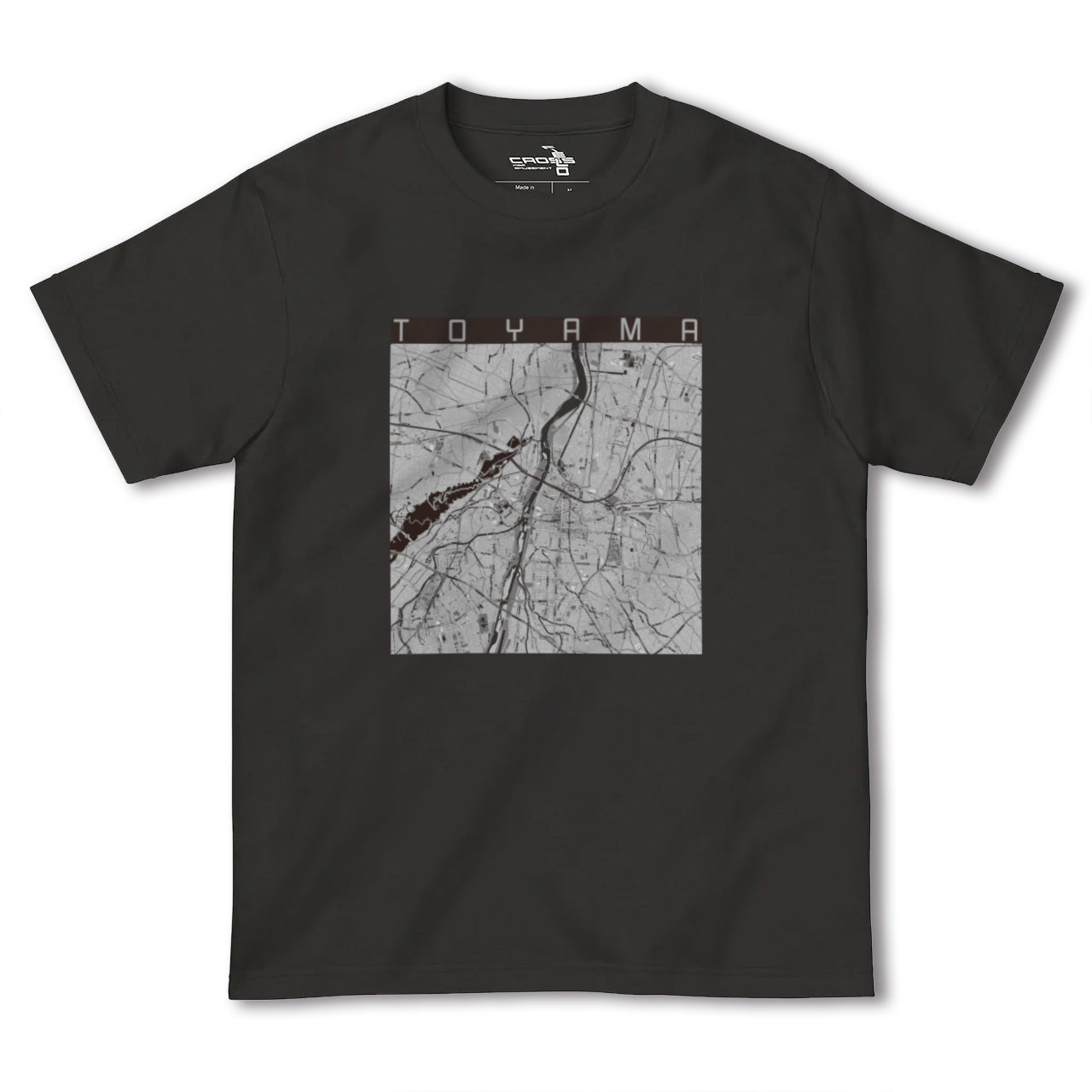 【富山(富山県)】地図柄ヘビーウェイトTシャツ